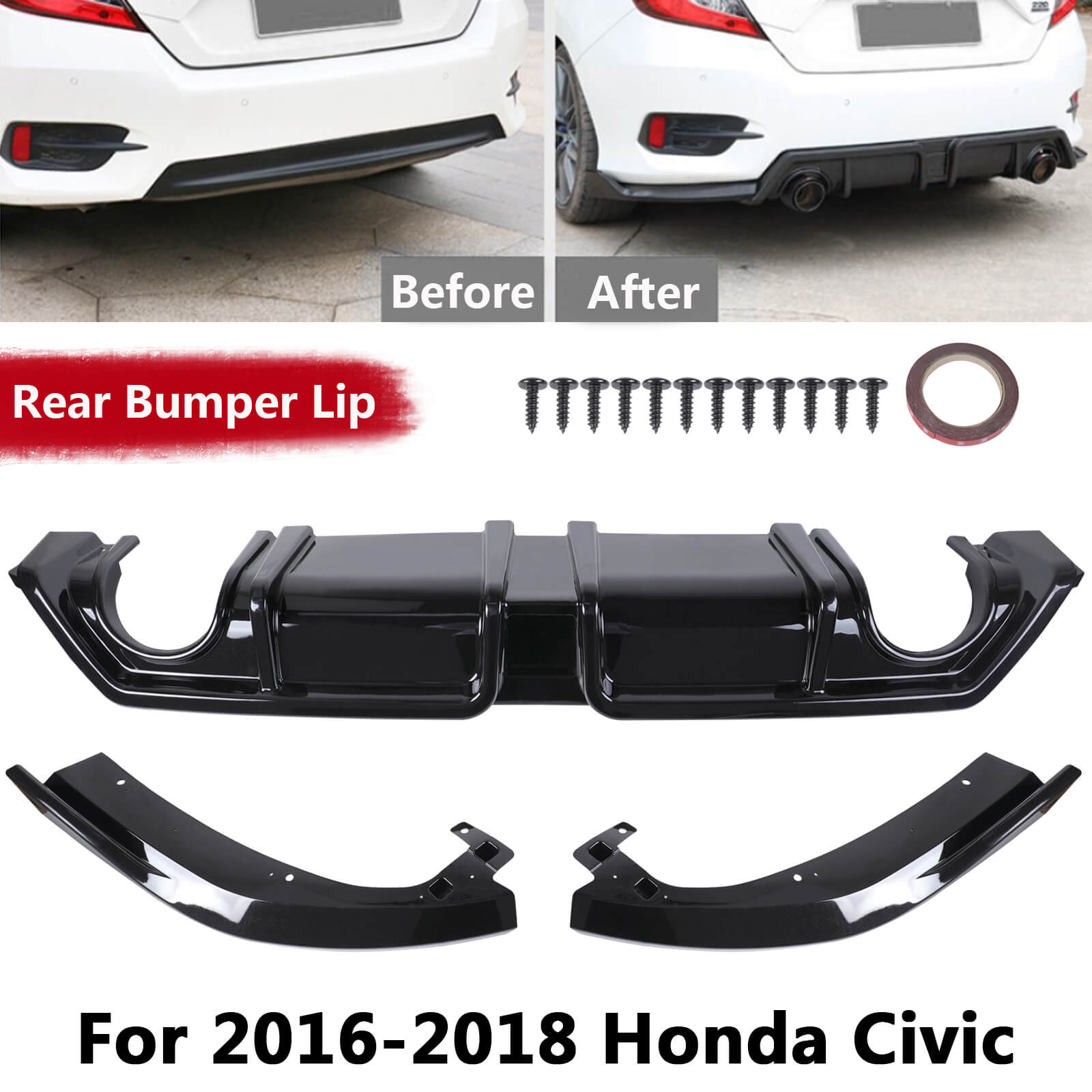Glossy Rear Bumper - BCBMALL