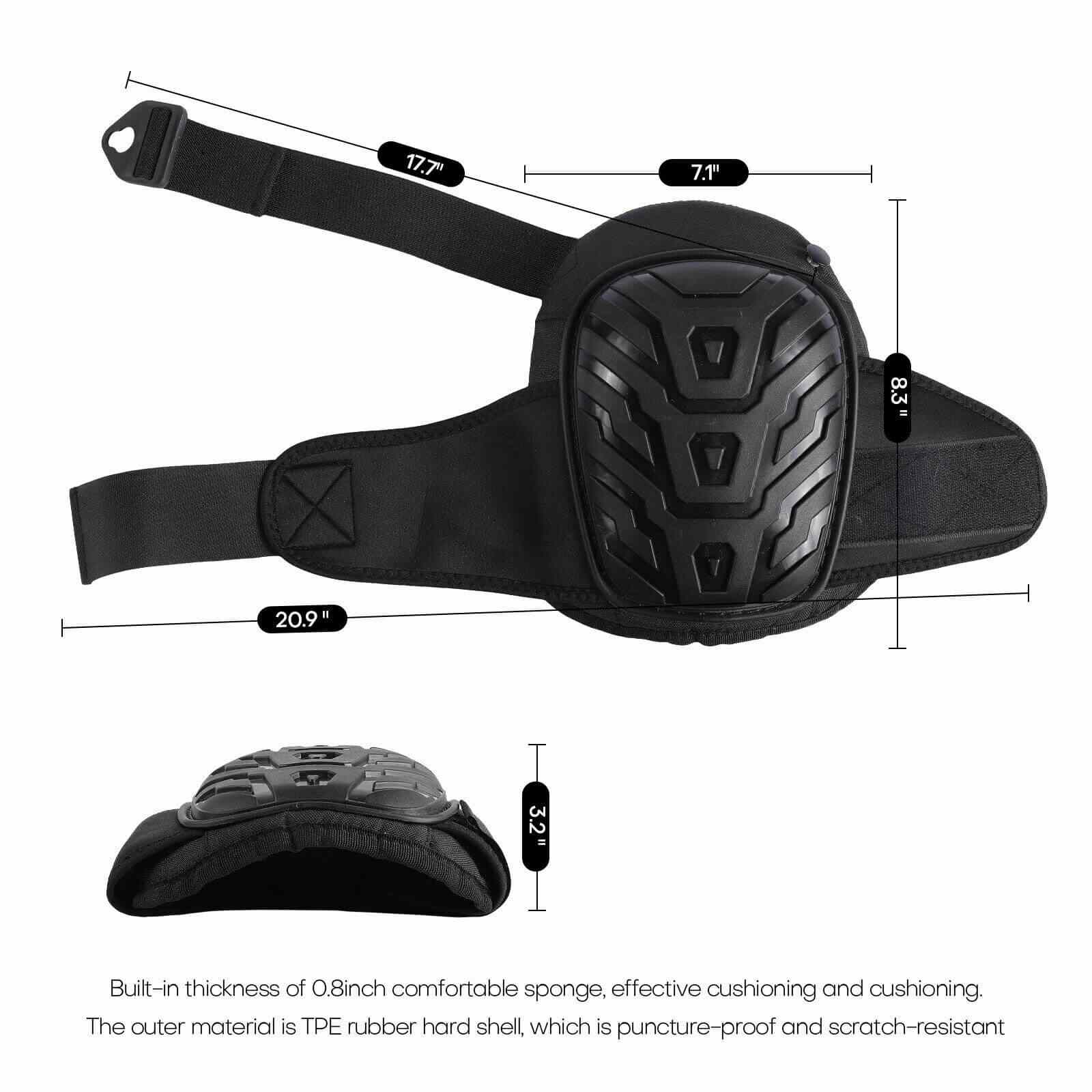 Black Size of Construction Anti-slip Knee Pads, 2 Pcs