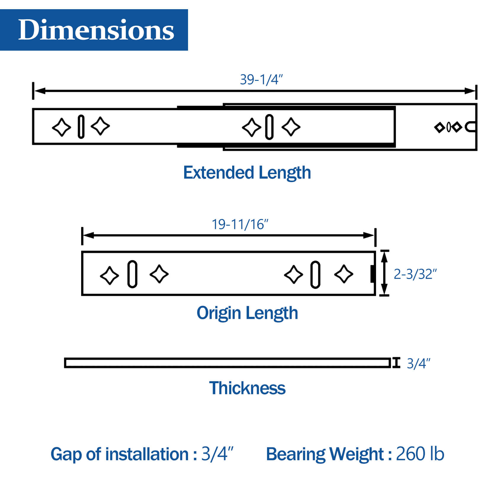 Heavy Duty Drawer Slides - BCBMALL