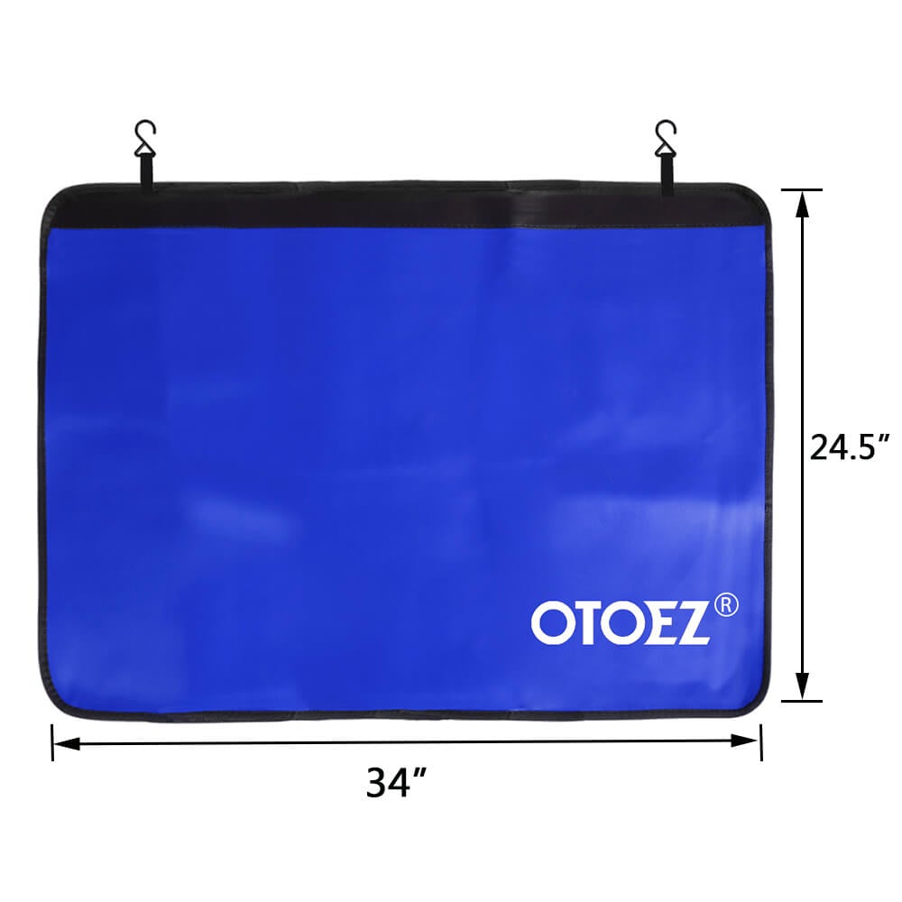 size of blue Heavy Duty Magnetic Fender Cover Protector Pad Mat