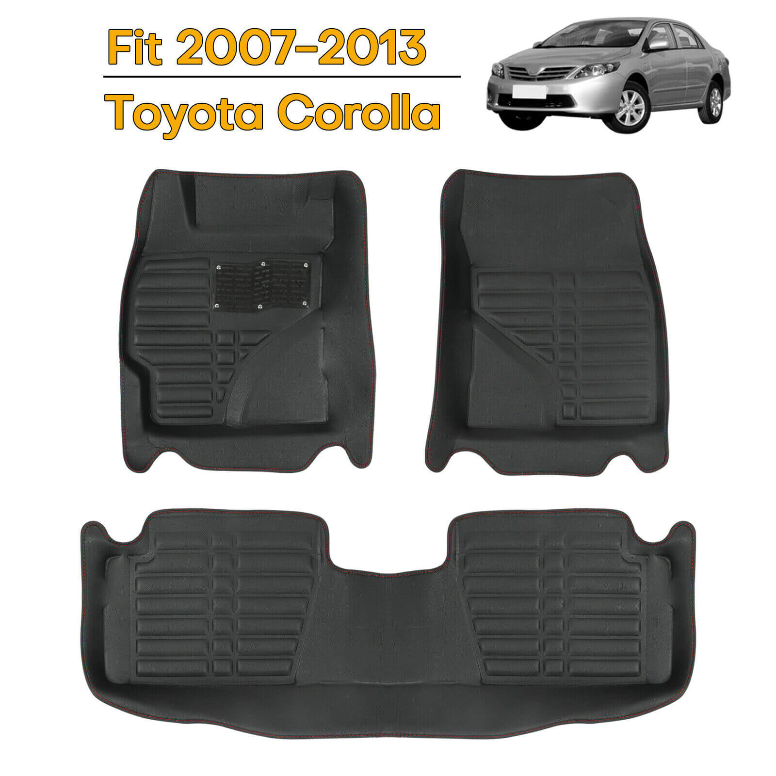 Heavy Duty PU Leather Car Floor Mat for 2007-2013 Toyota corolla