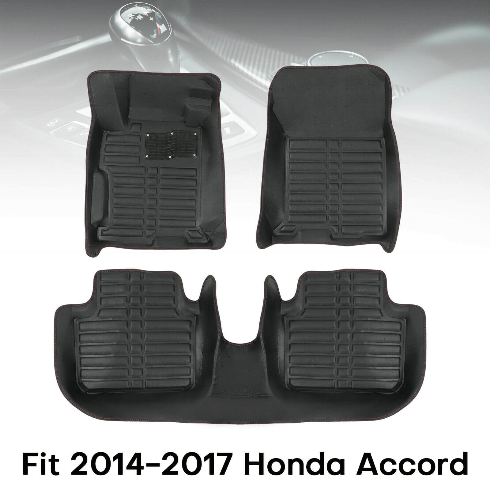 Heavy Duty PU Leather Car Floor Mat for 2014-2017 Honda Accord