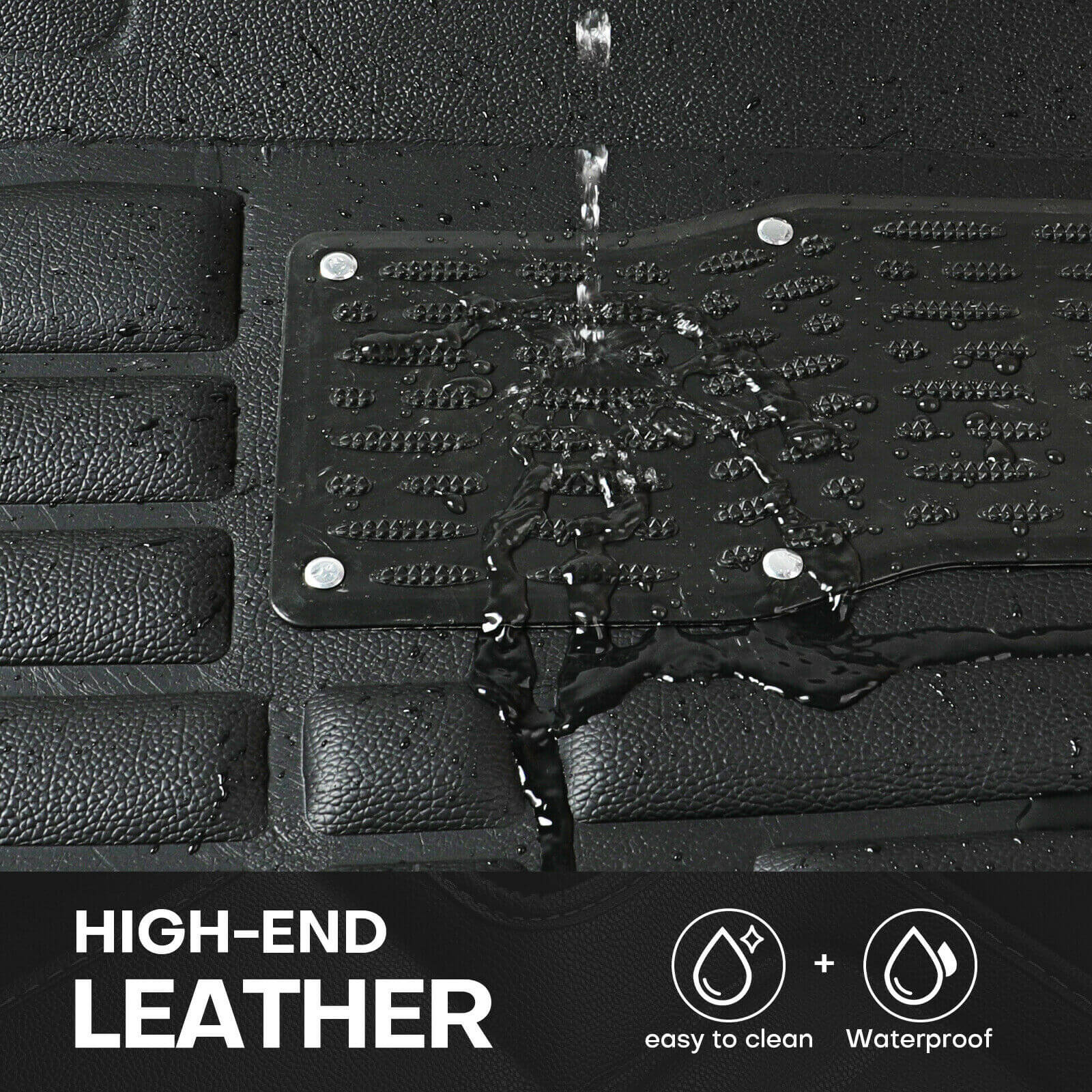High-end leather of the Heavy Duty PU Leather Car Floor Mat
