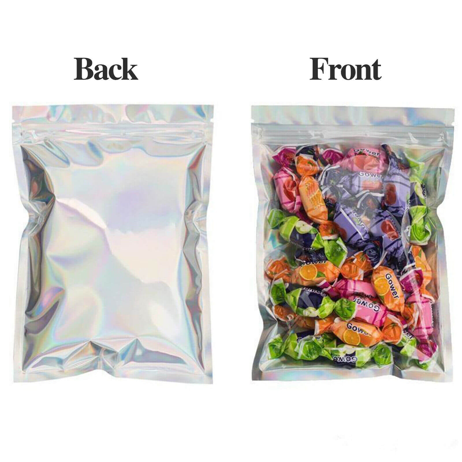 Holographic Mylar Ziplock Foil Bag - BCBMALL