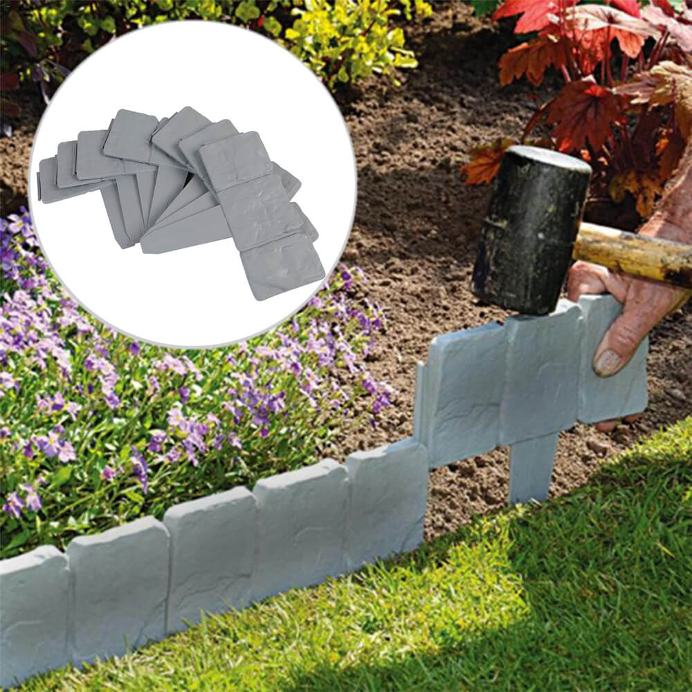 Garden Plastic Fence Stone - BCBMALL