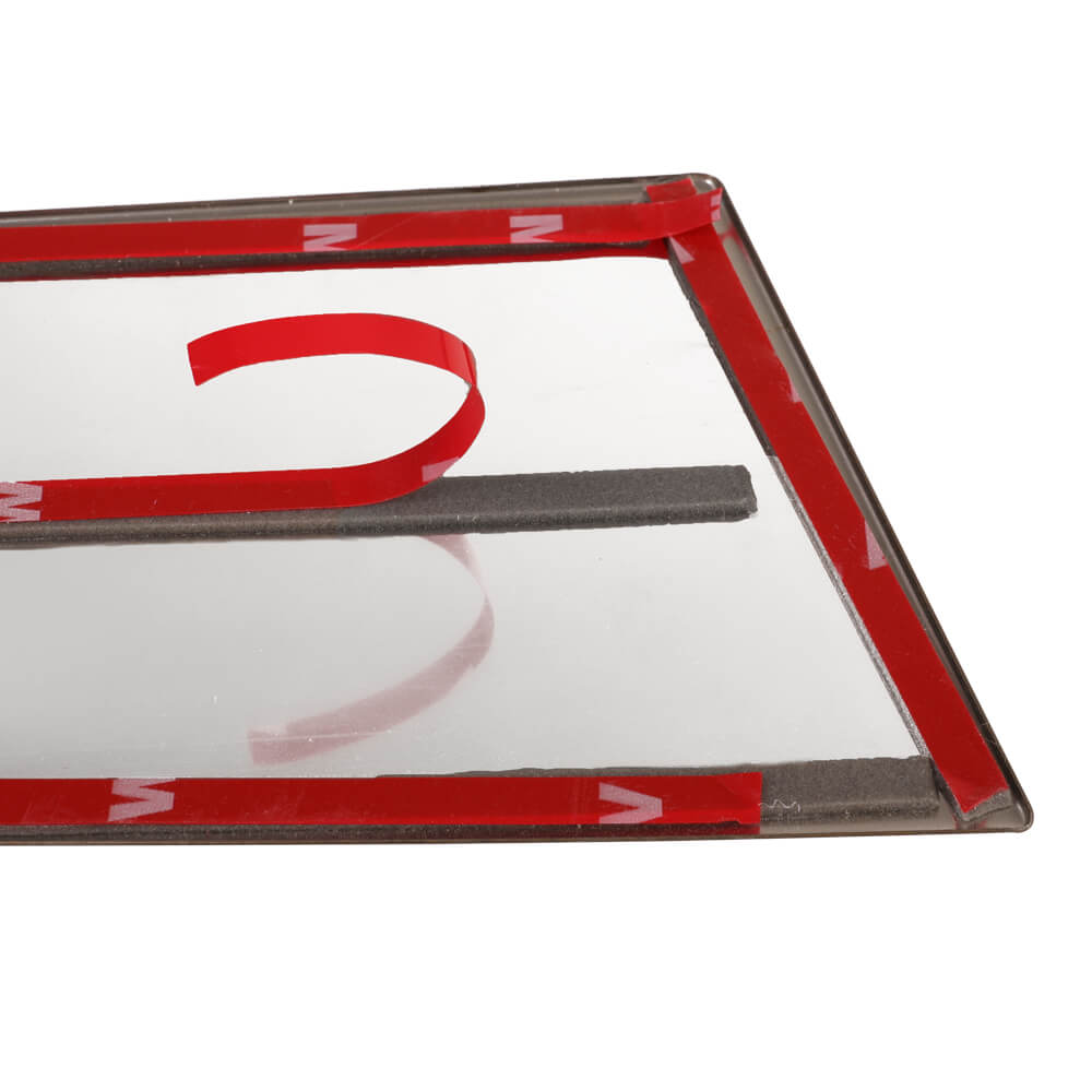 Stickers on the Honda pillar post trim cover