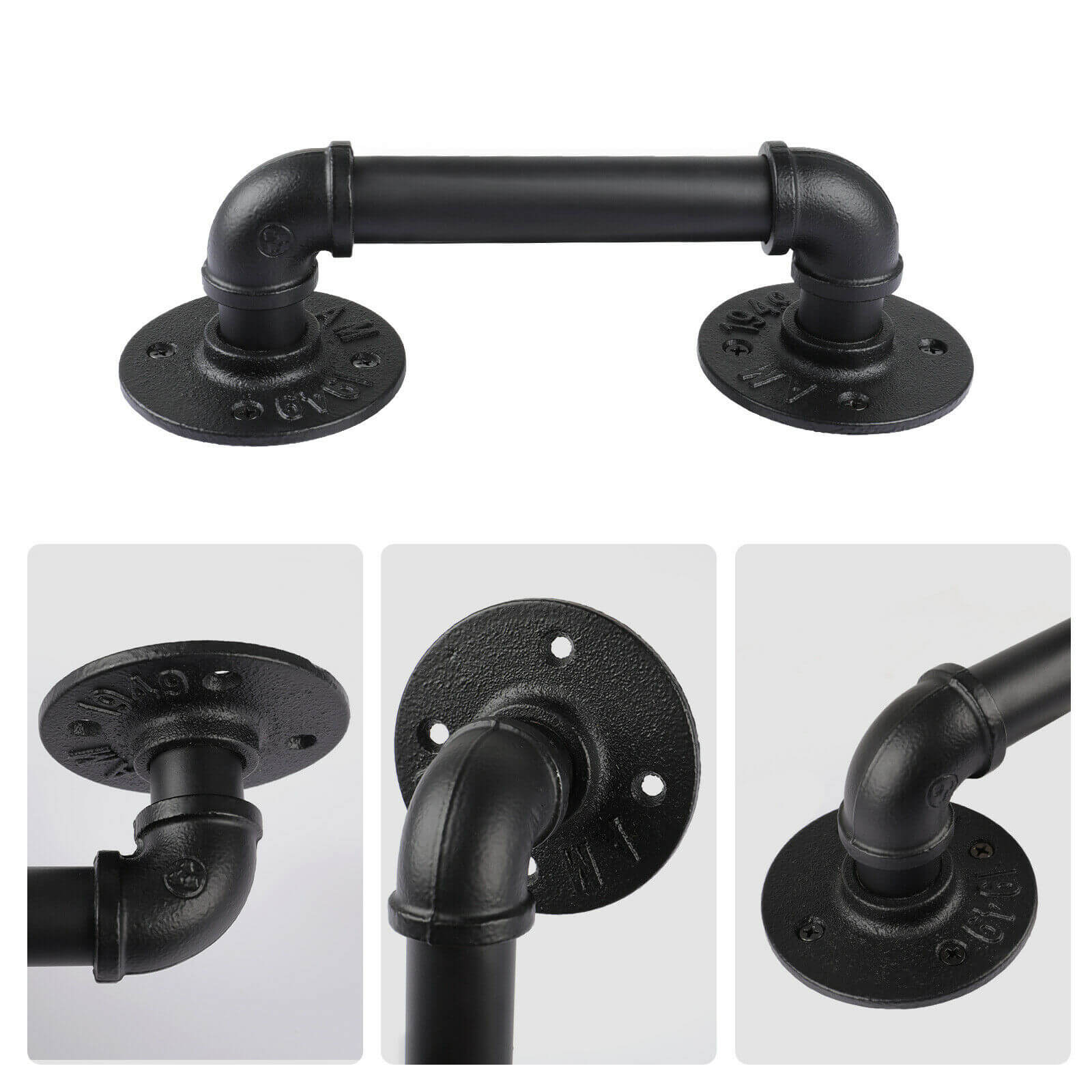 detail of Industrial Door Barn Handles