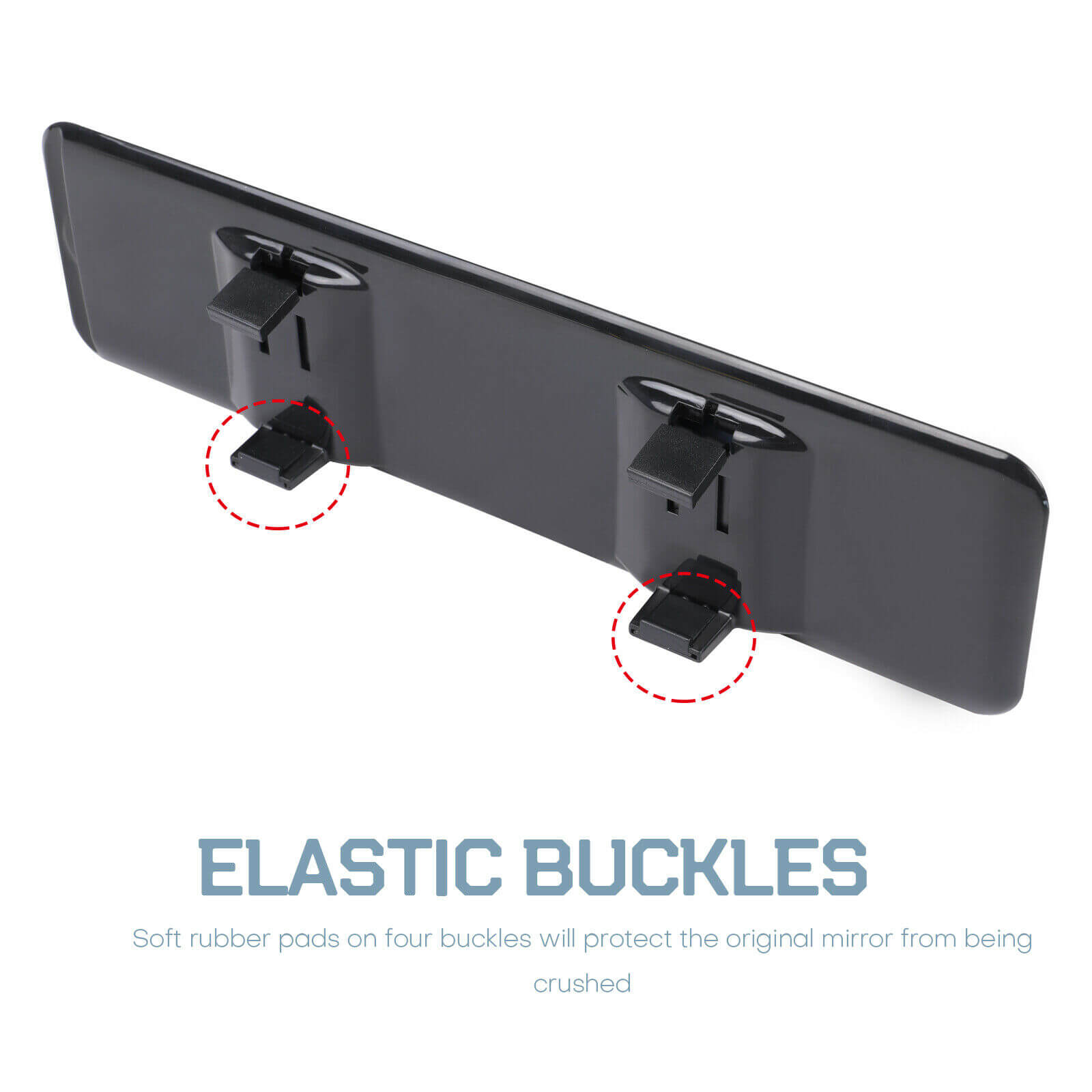 12" Interior Rear View Mirror back