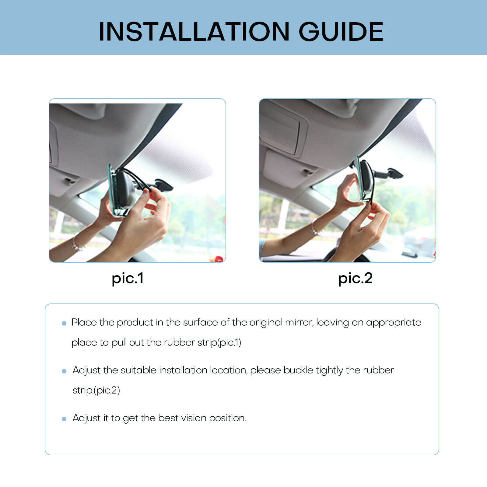 Interior Rear View Mirror installation