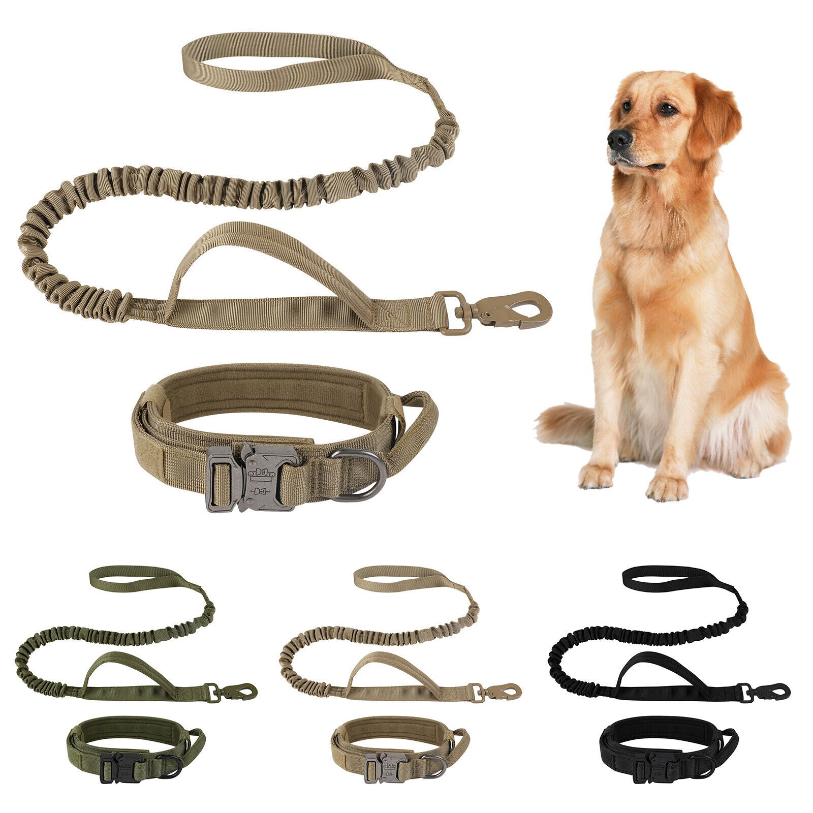 K9 Dog Tactical Collar Leash