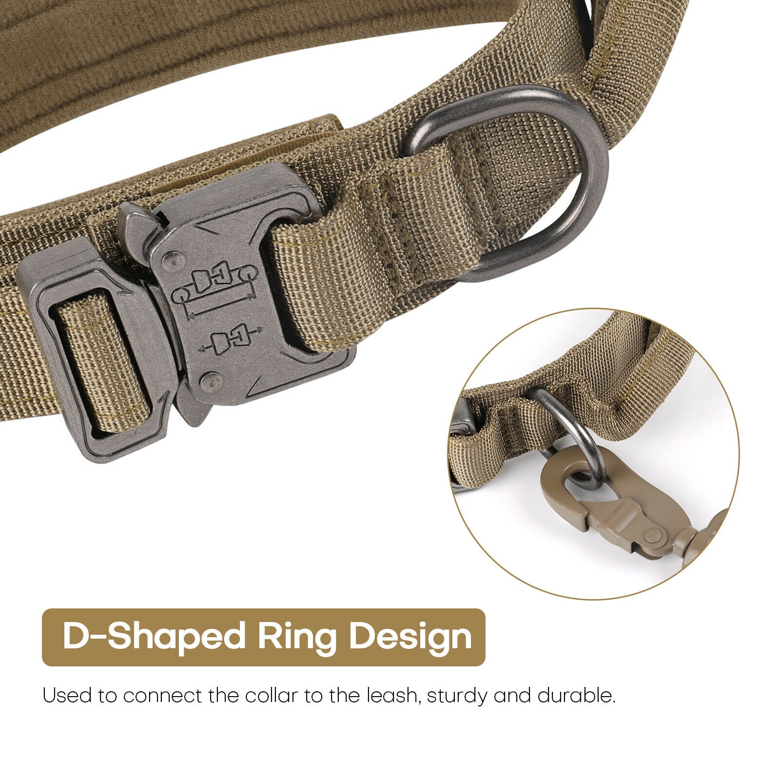 K9 Dog Tactical Collar Leash detail hook
