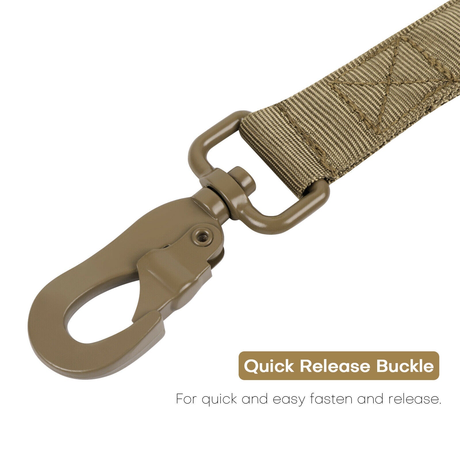 K9 Dog Tactical Collar Leash detail buckle