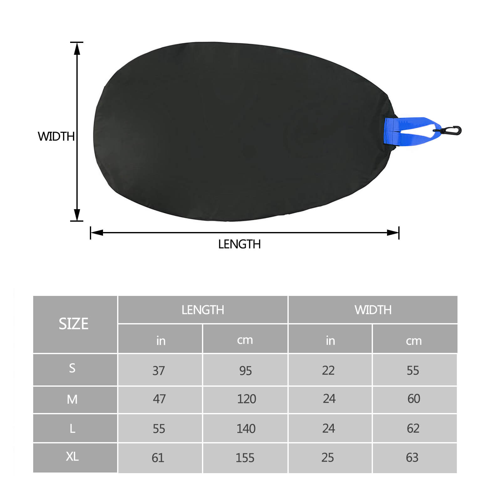 Kayak Seal Cockpit Cover - BCBMALL