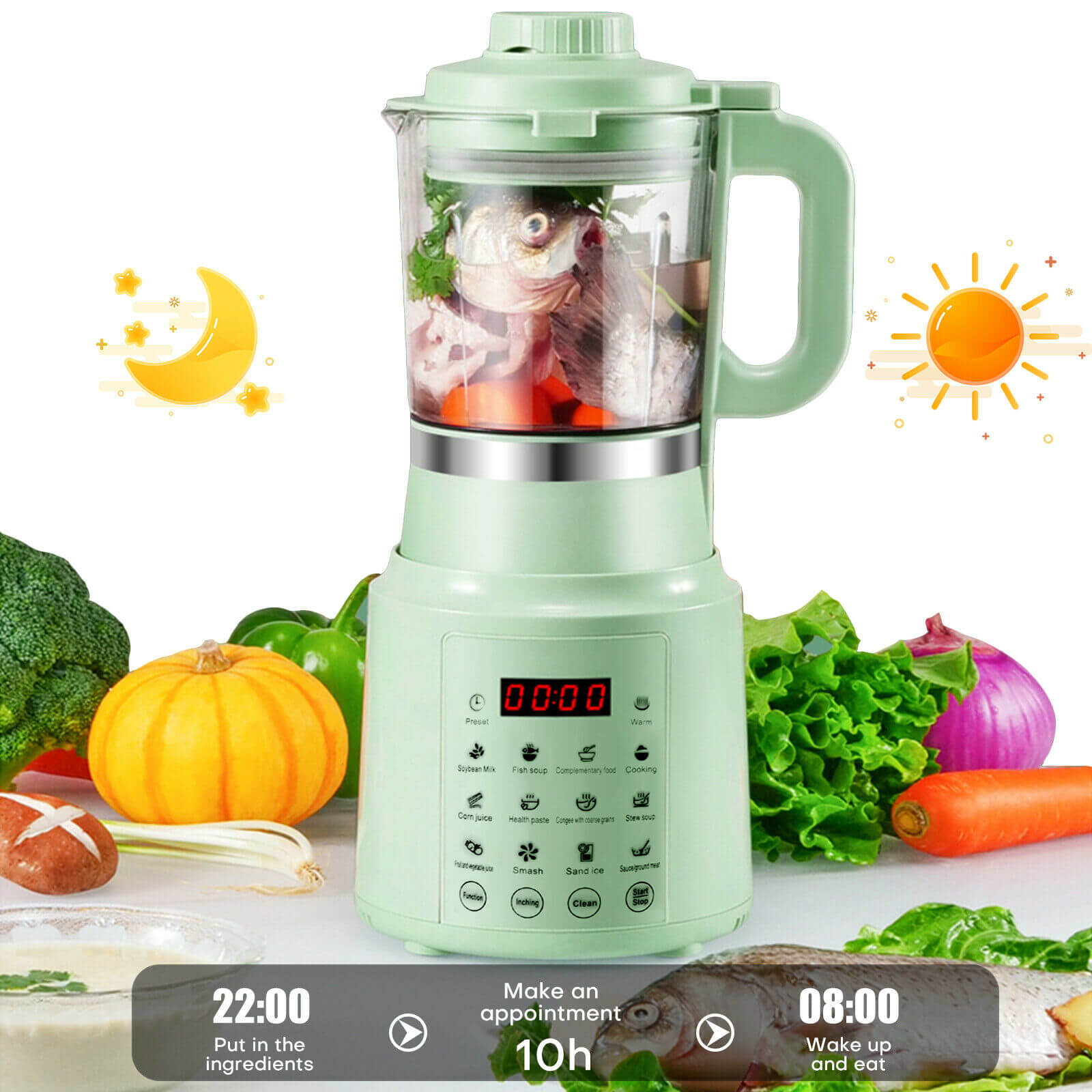 Kitchen Blender Mixer time setting