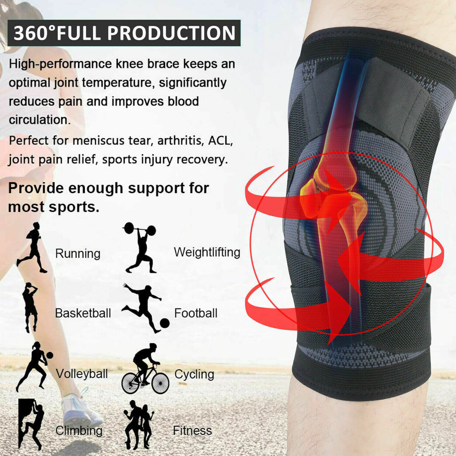 Knee Compression Sleeves - BCBMALL