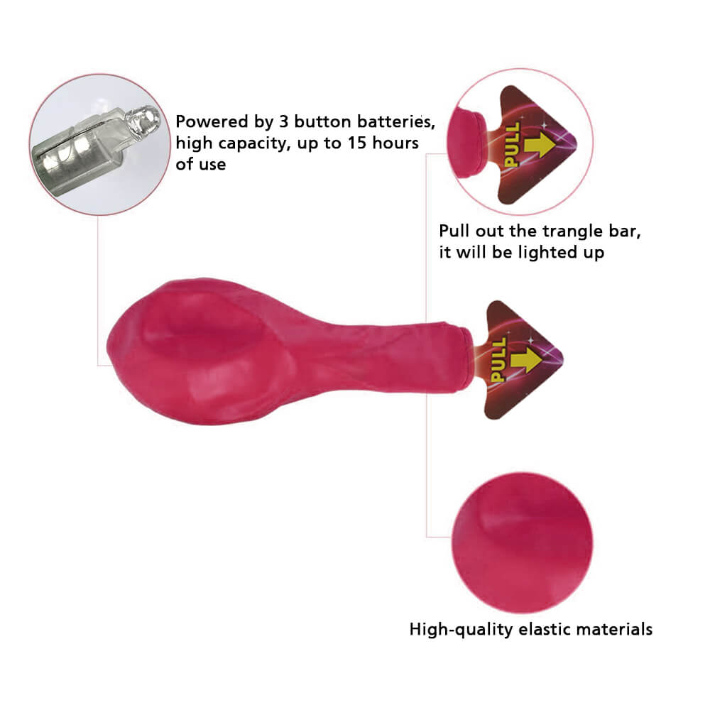 LED Balloons, 50 Pcs - BCBMALL