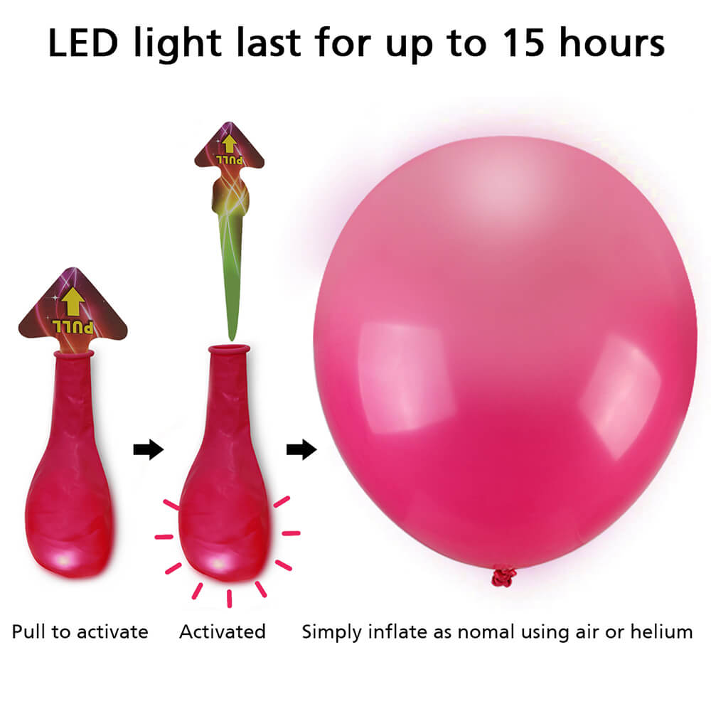 LED Balloons, 50 Pcs - BCBMALL