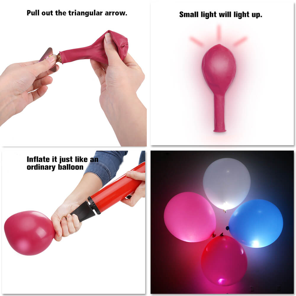 LED Balloons, 50 Pcs - BCBMALL