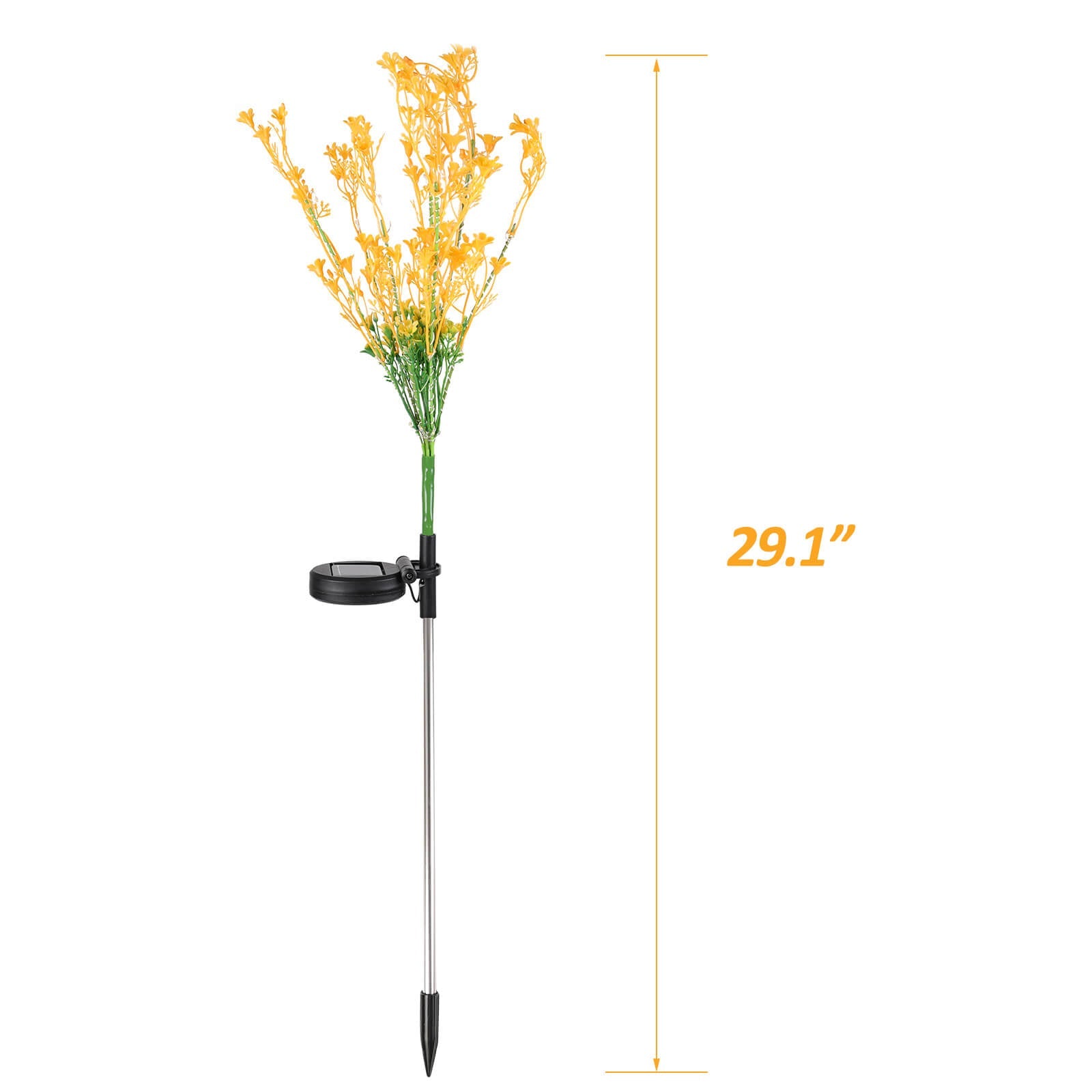 LED Solar Flower Light, 2 Pcs - BCBMALL