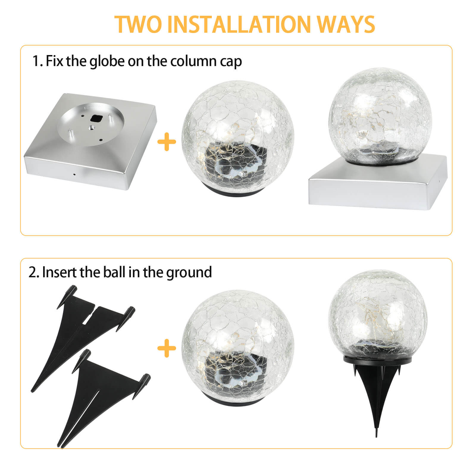 Landscape Ball Lights, 4 Packs - BCBMALL