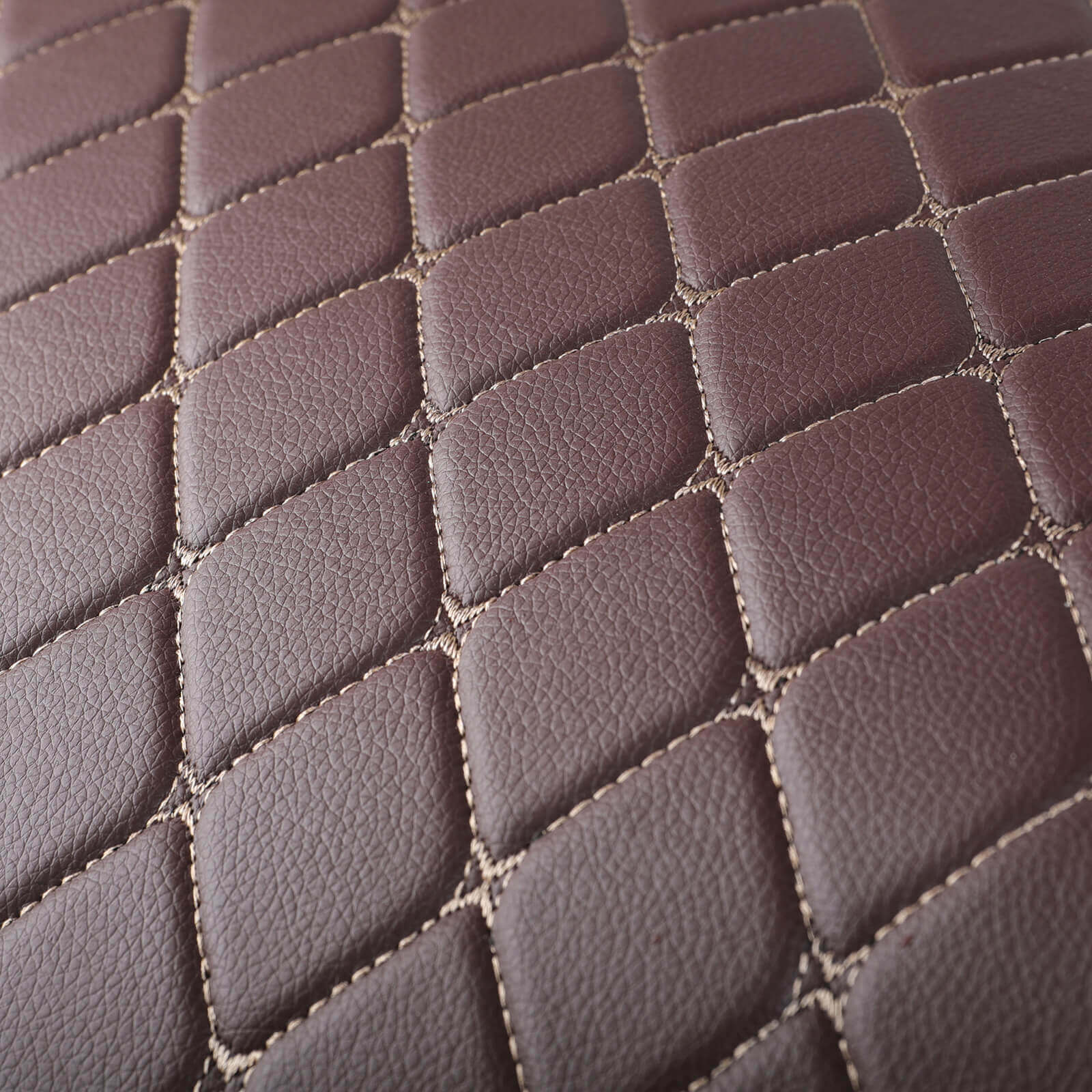 detail of Leather Car Floor Mat, Front Rear Liner Full Set