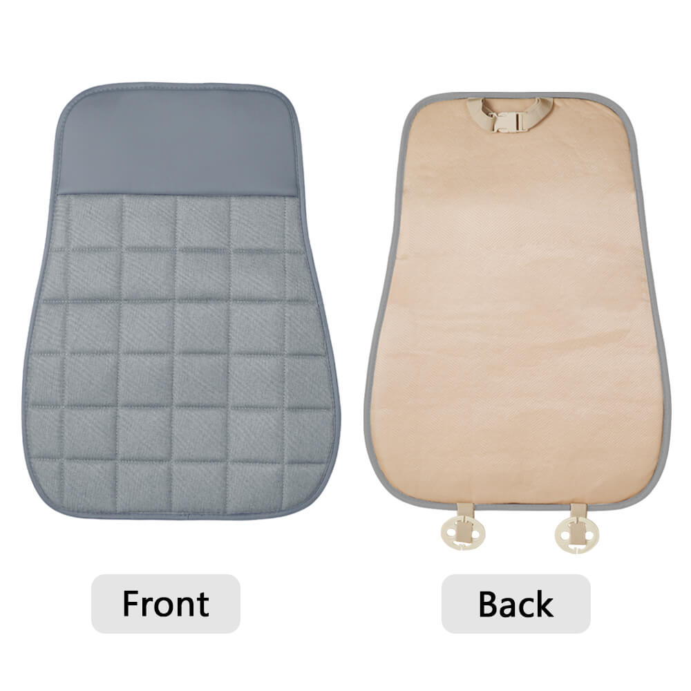 gray cushion Leather Linen Car Seat Cover