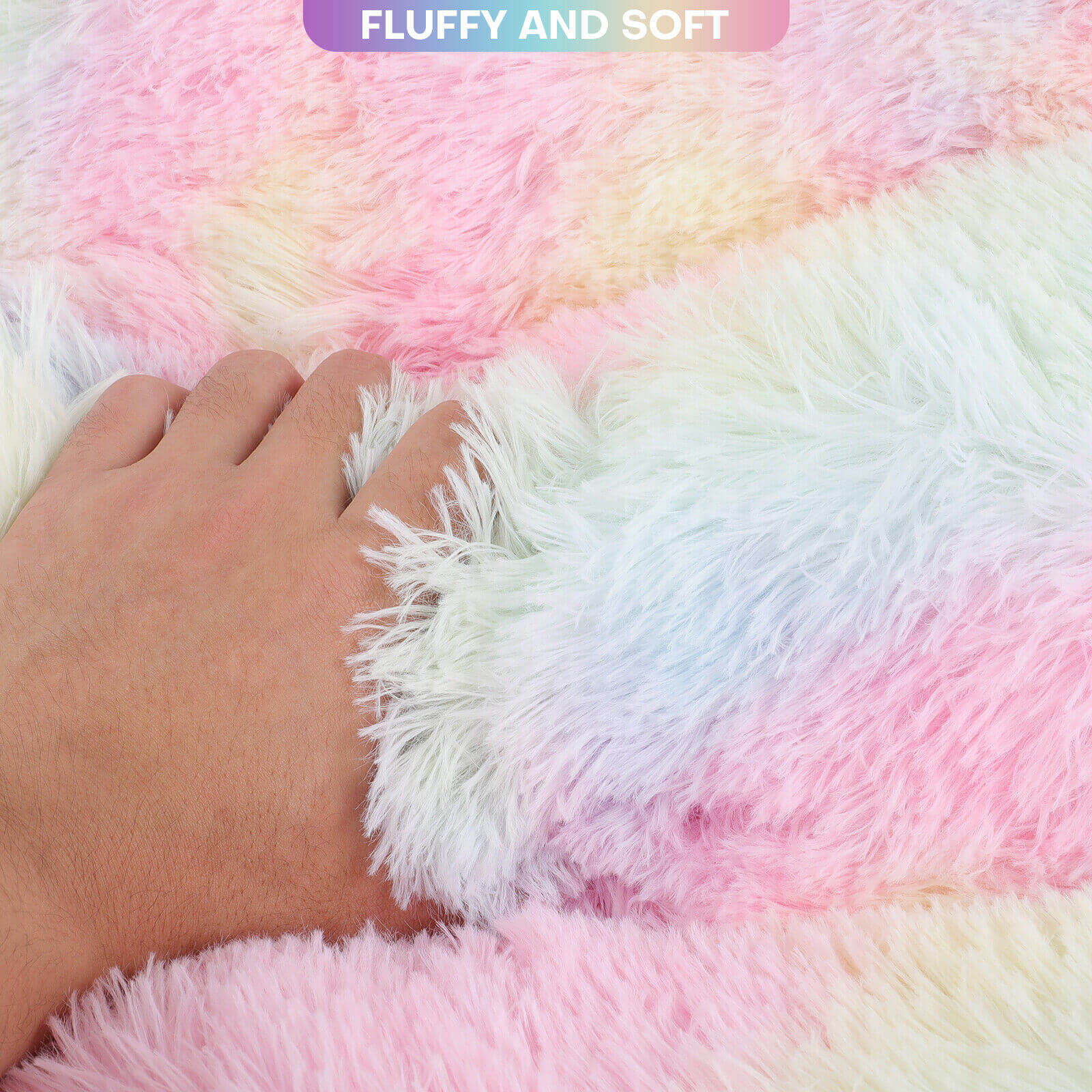 material of Long Plush Pet Bed