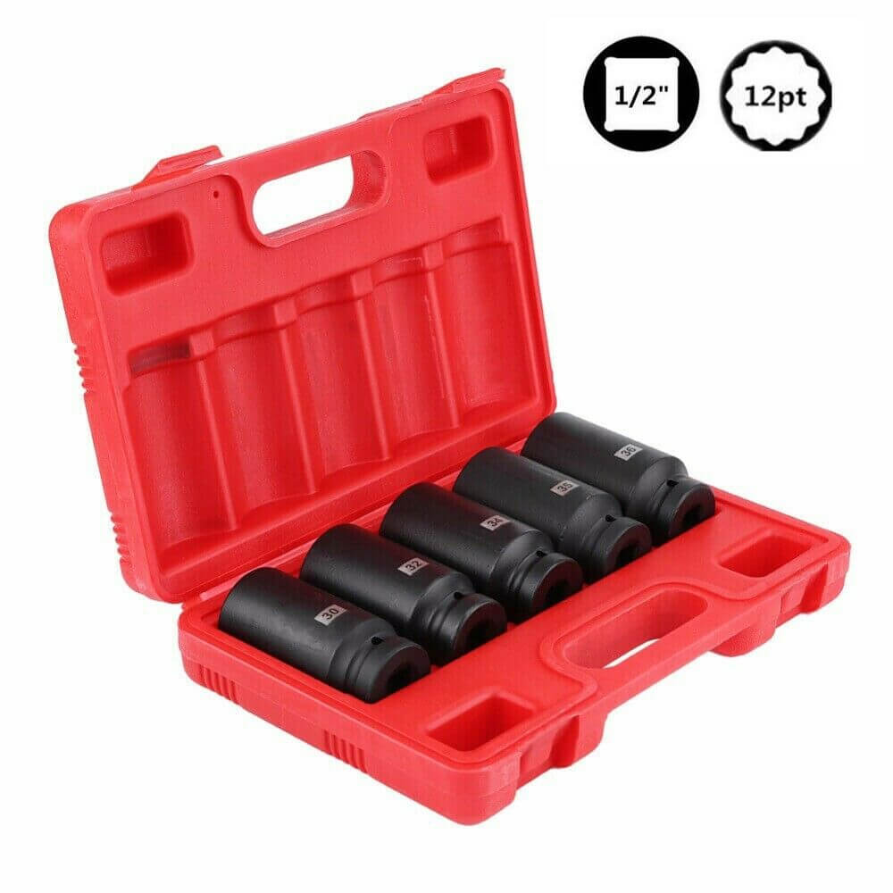Drive Metric Axle Hub Nut Socket Set - BCBMALL