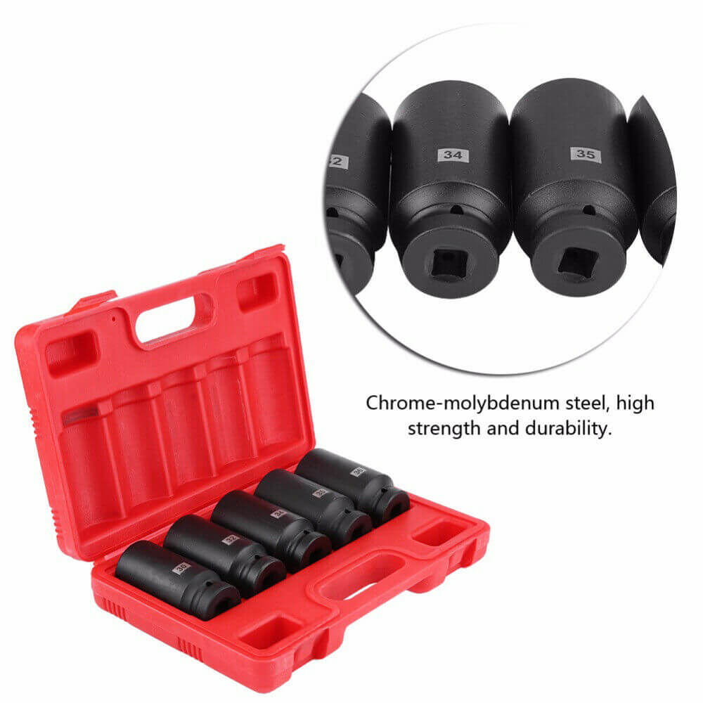 Drive Metric Axle Hub Nut Socket Set - BCBMALL