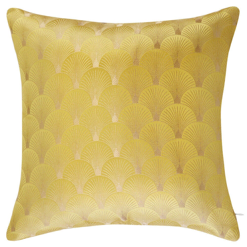 gold Luxury Reversible Throw Pillow Cover