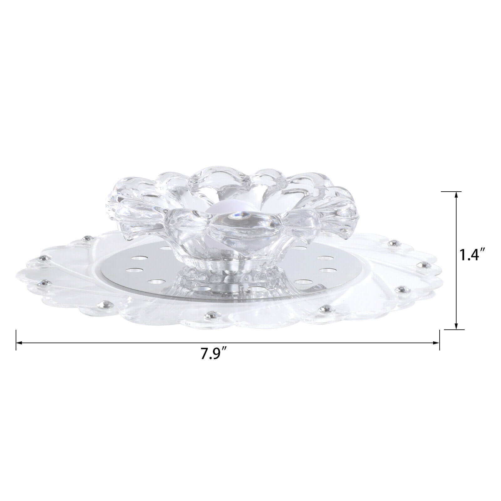 Modern Crystal Ceiling Light flower size