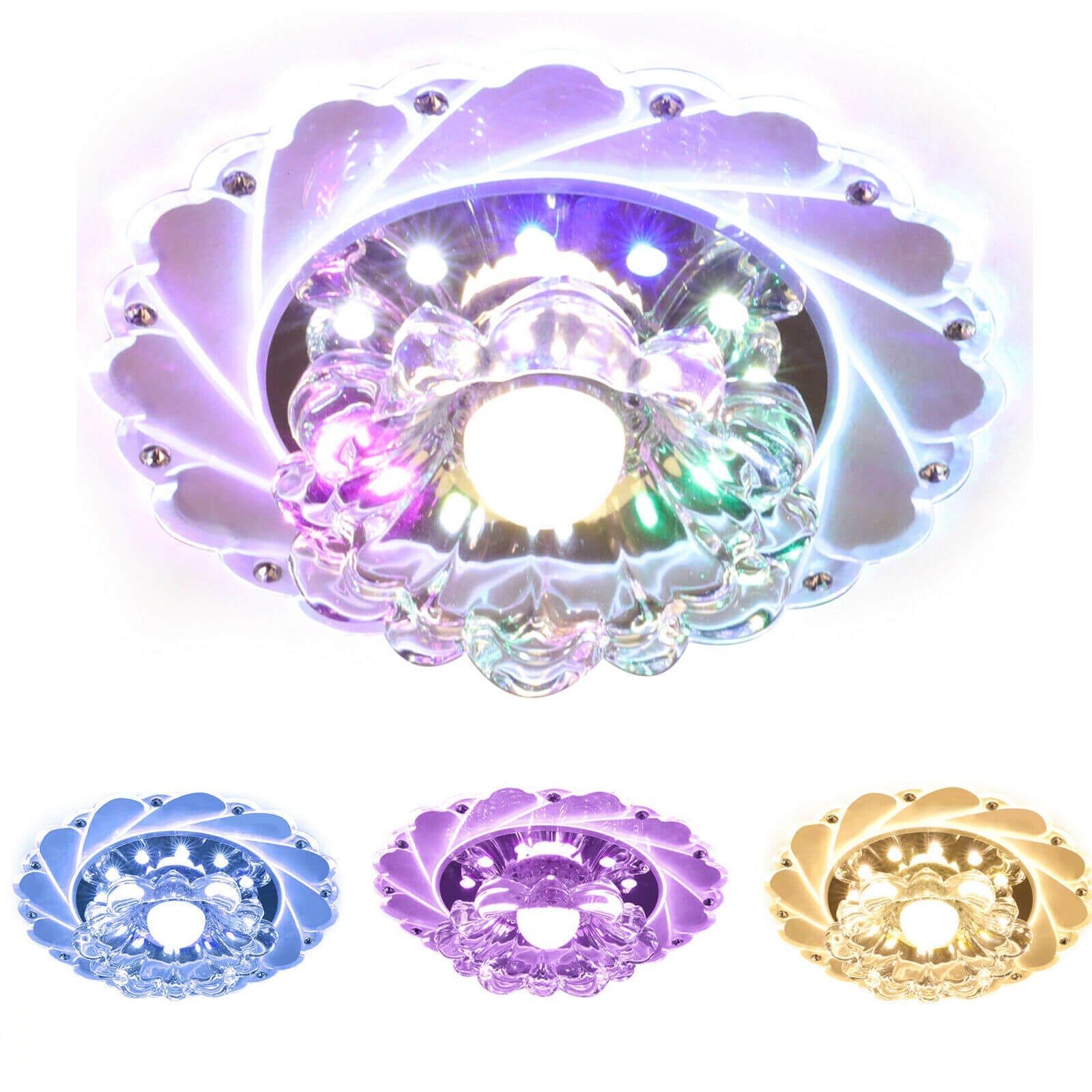 Modern Crystal Ceiling Light