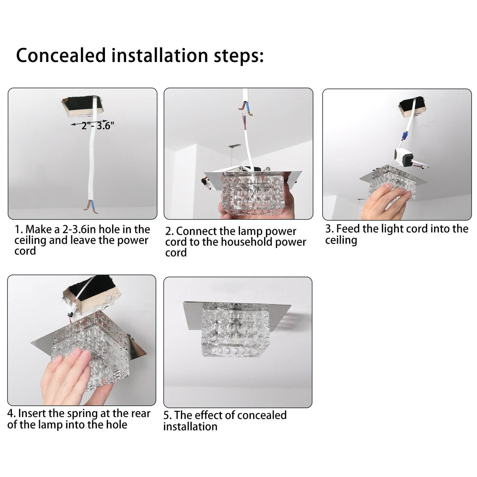 Modern Crystal Ceiling Light usage