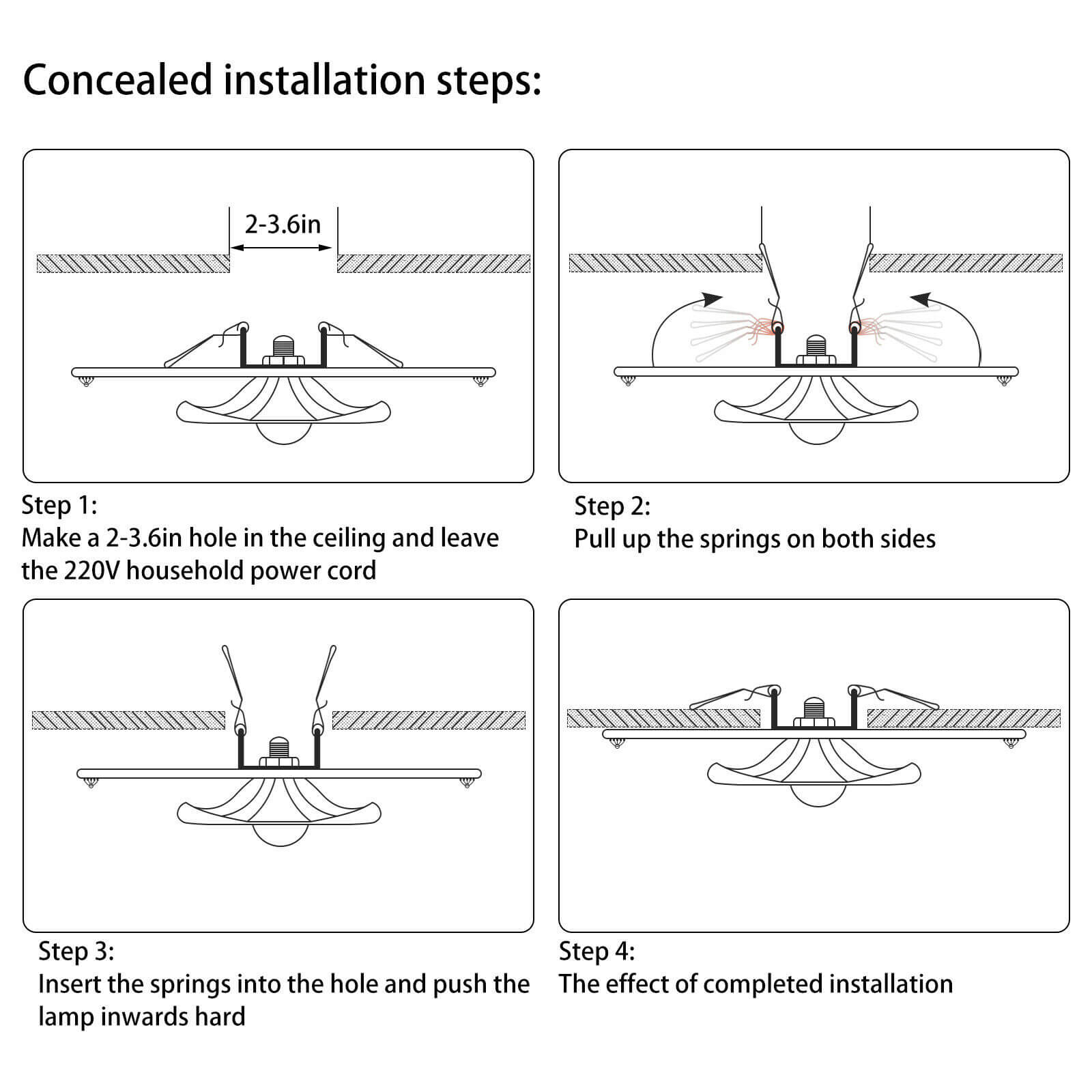 Modern Crystal Ceiling Light detail