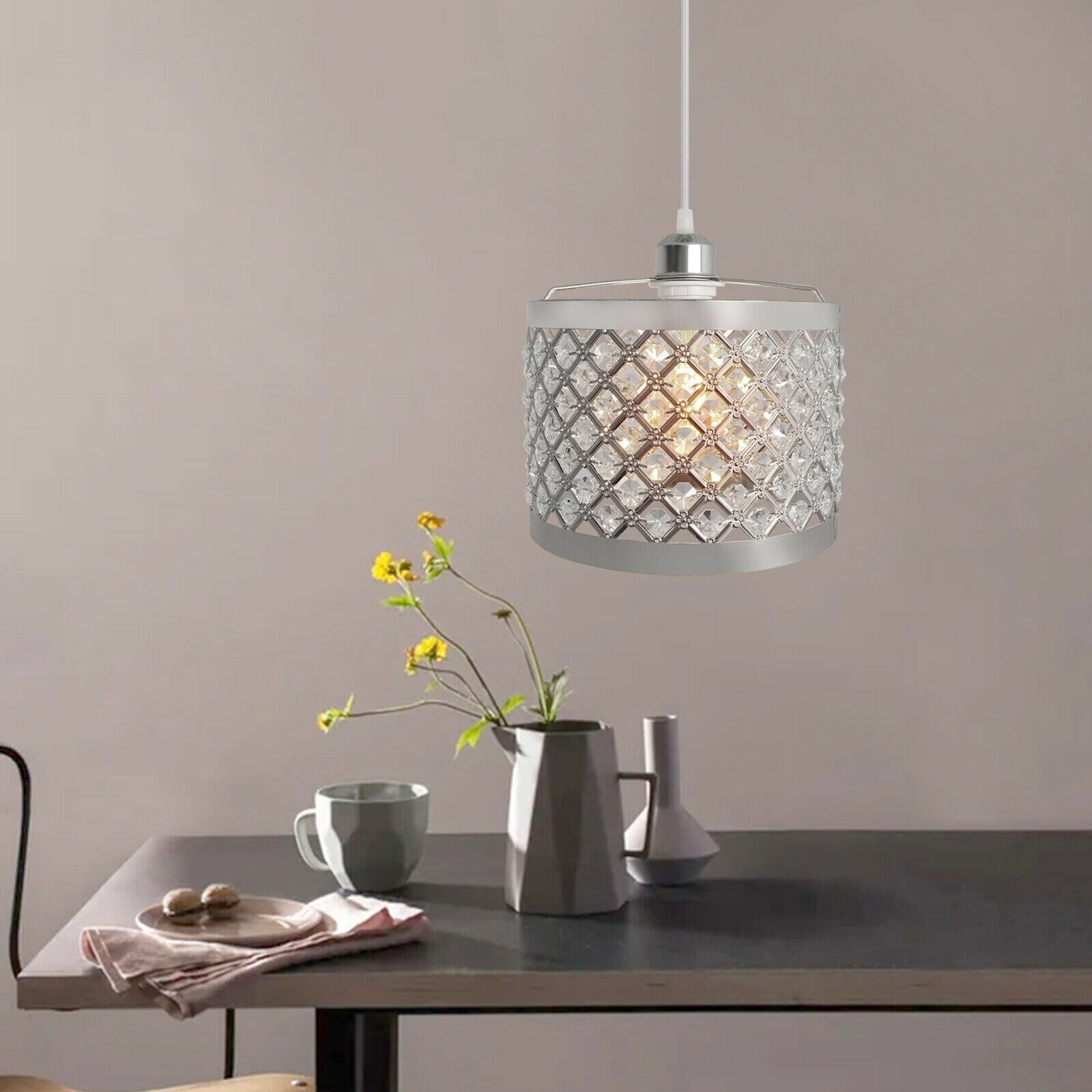 usage of Adjustable Crystal Ceiling Light