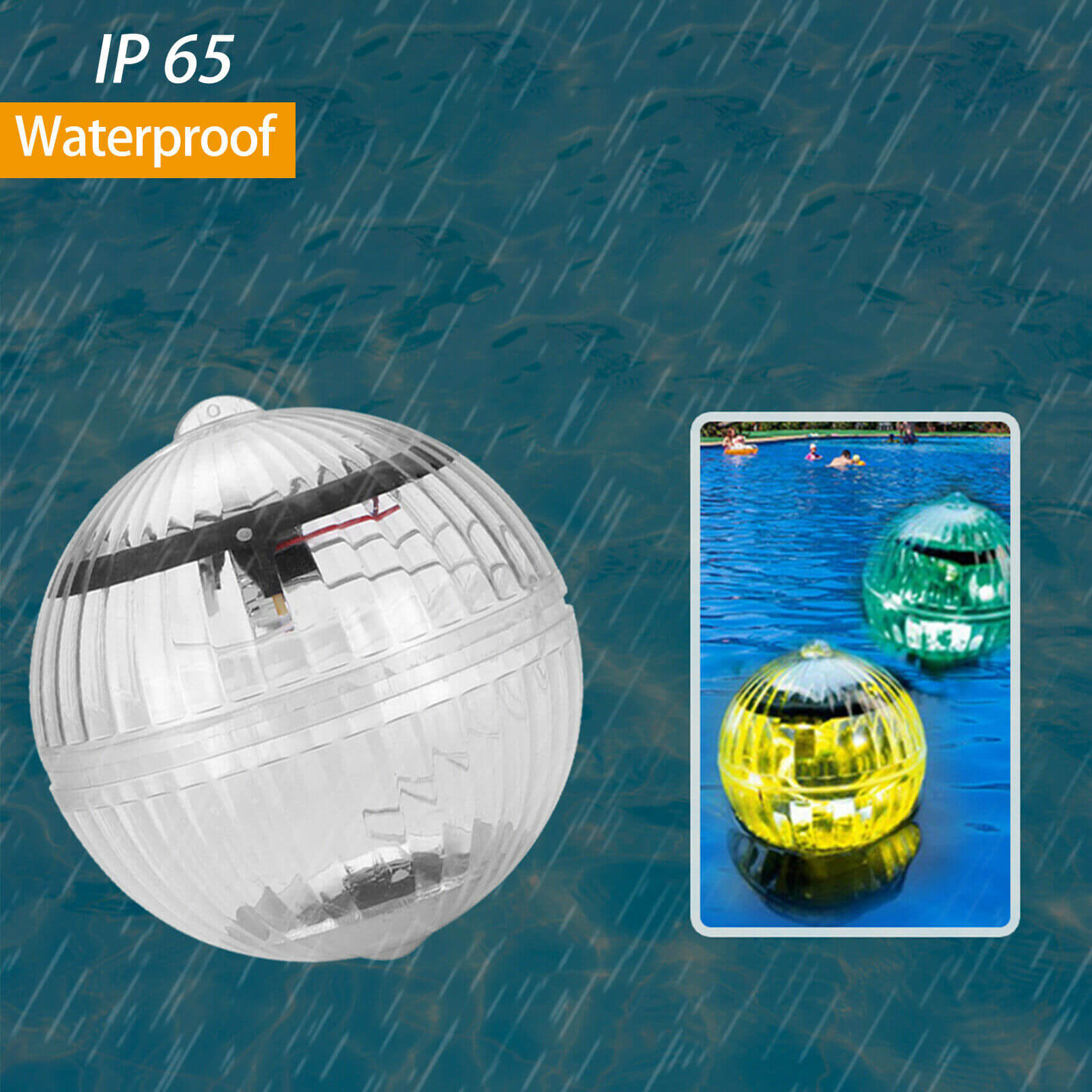 waterproof Outdoor Solar LED Floating Light