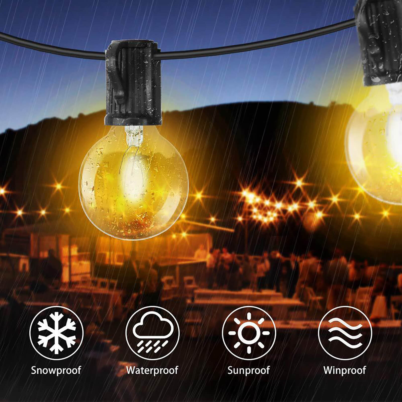 Outdoor Patio String Light - BCBMALL