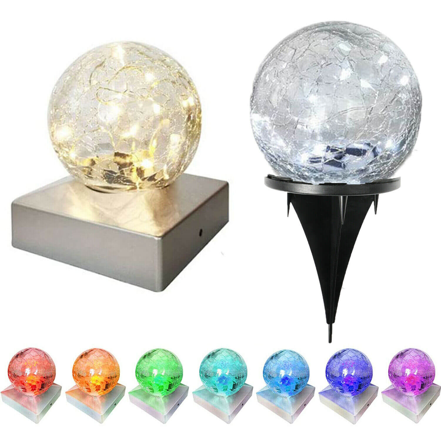 Outdoor Solar Post Cap Light