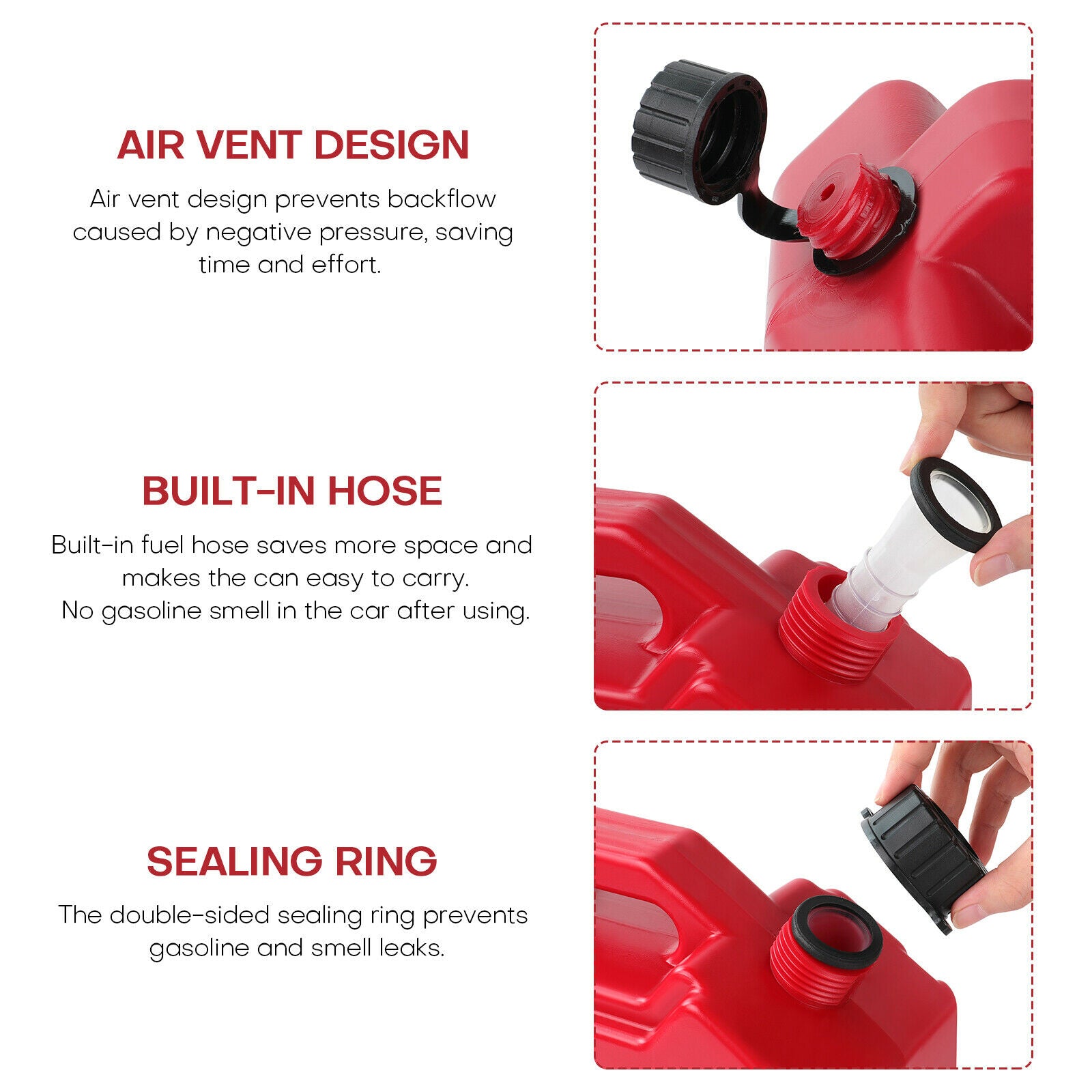 Plastic Portable Jerry Can, 3L/5L feature