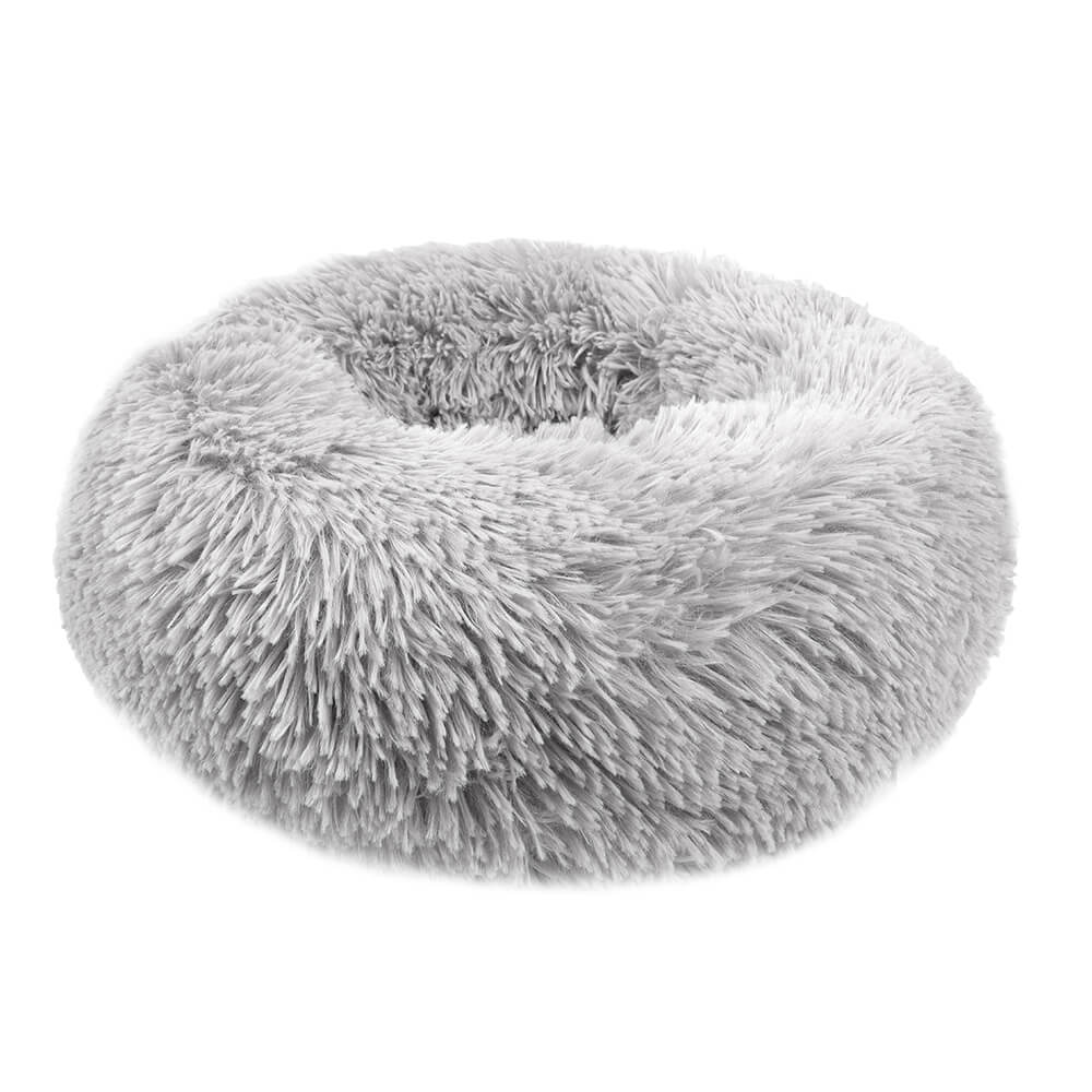 Plush Pet Bed, Round - BCBMALL