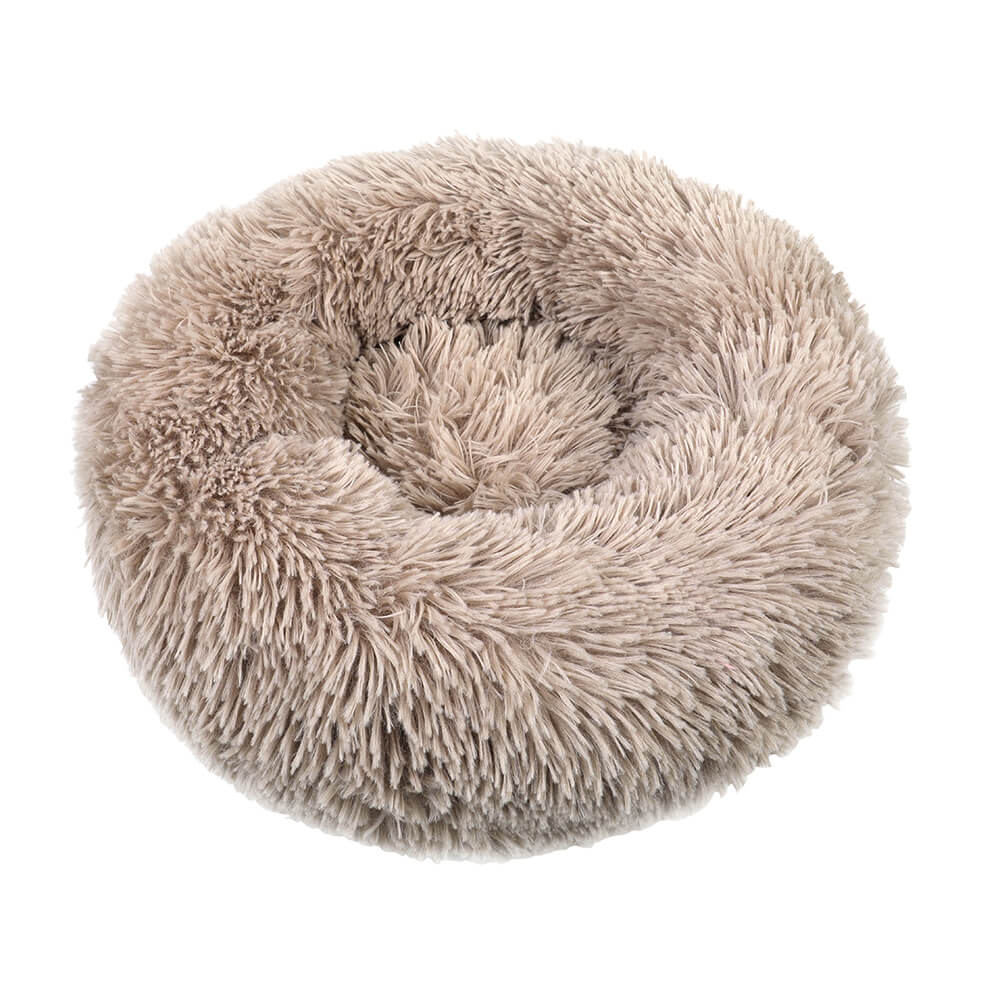 Plush Pet Bed, Round - BCBMALL