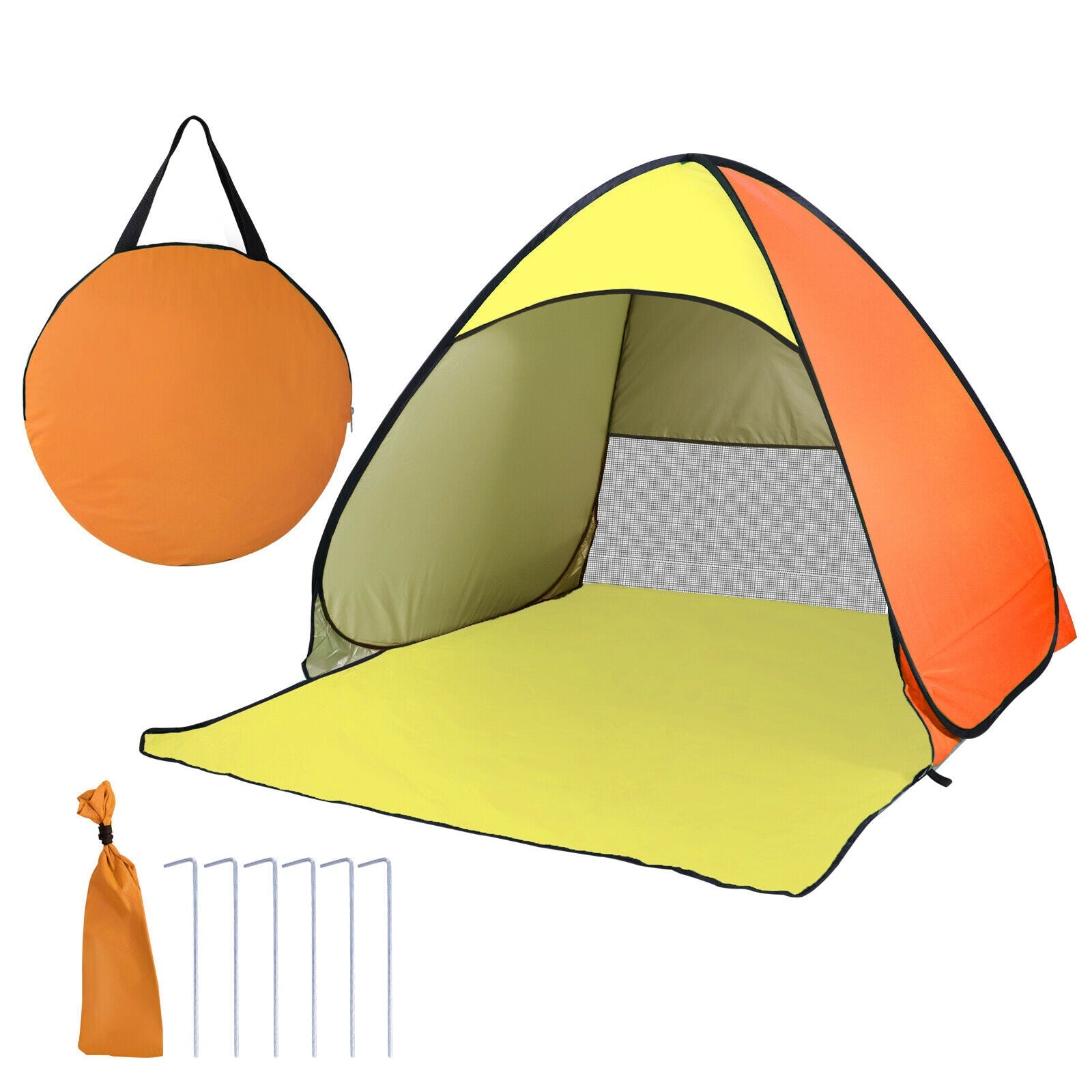 Green Pop Up Beach Family Tent