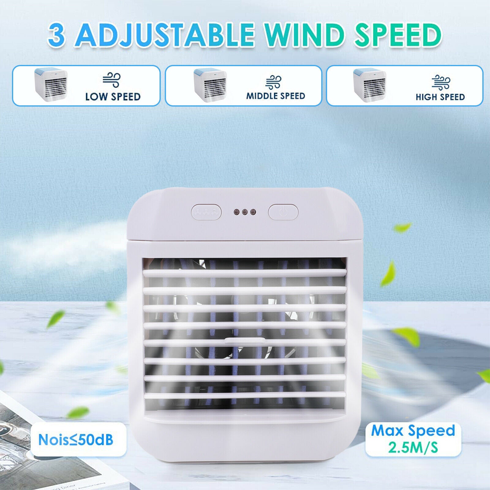 Portable Mini Air Conditioner Fan 3 modes