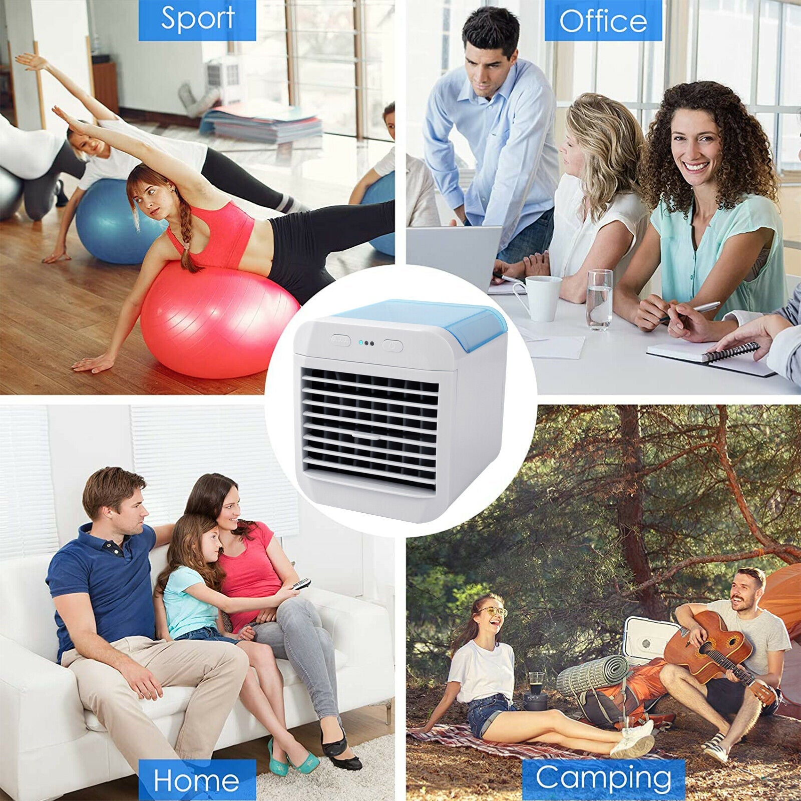 Portable Mini Air Conditioner Fan using places