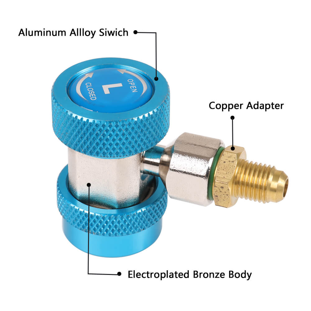 Structure and materials of the Quick Connector Adapter Coupler Auto Manifold Gauge