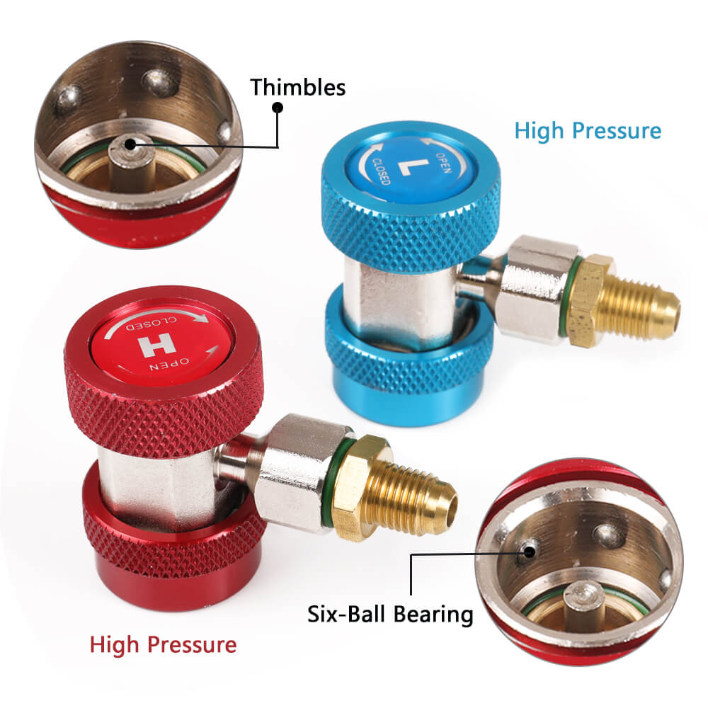 Quick Connector Adapter Coupler Auto Manifold Gauge