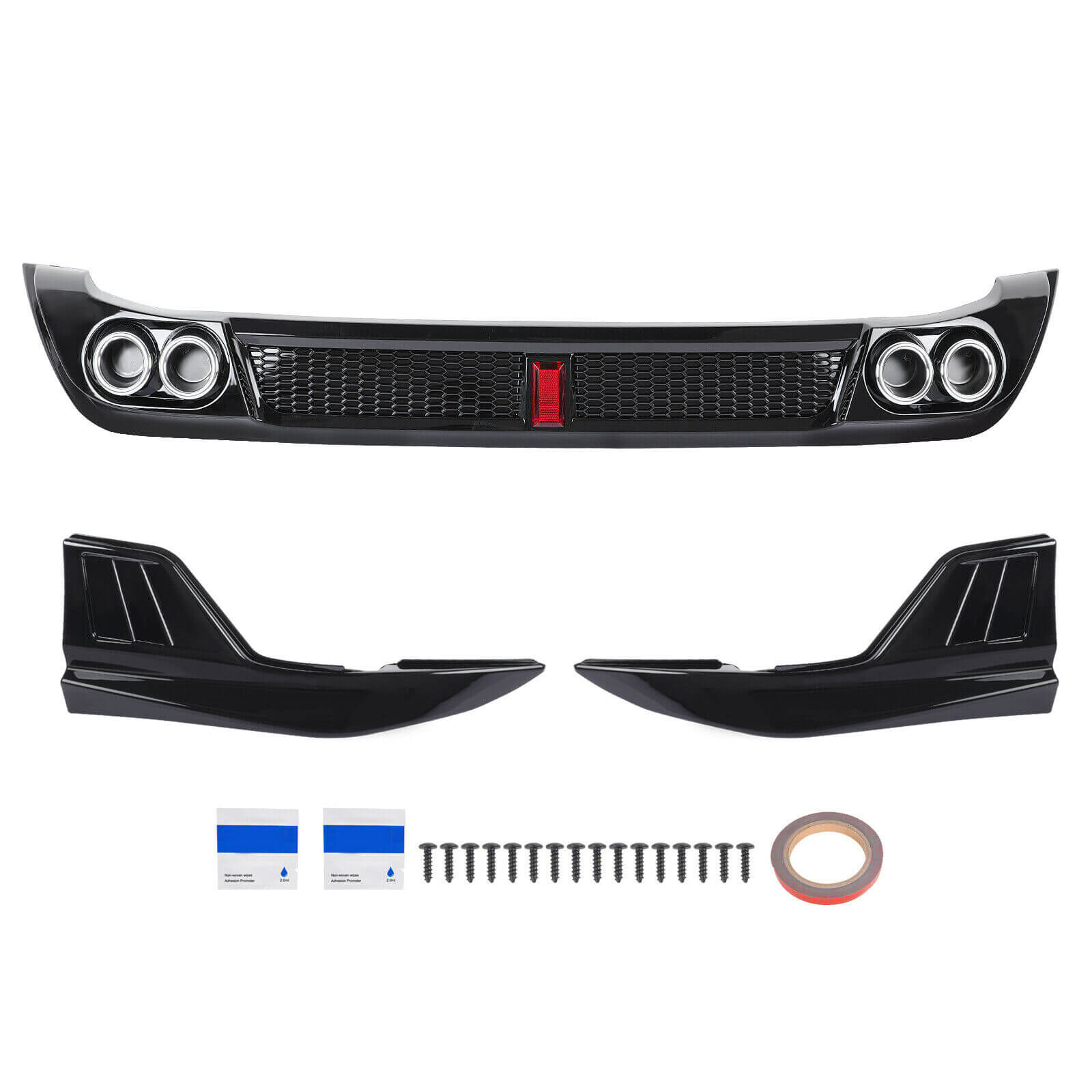 package includes of Rear Bumper Lip Diffuser for Corolla 2019-2020