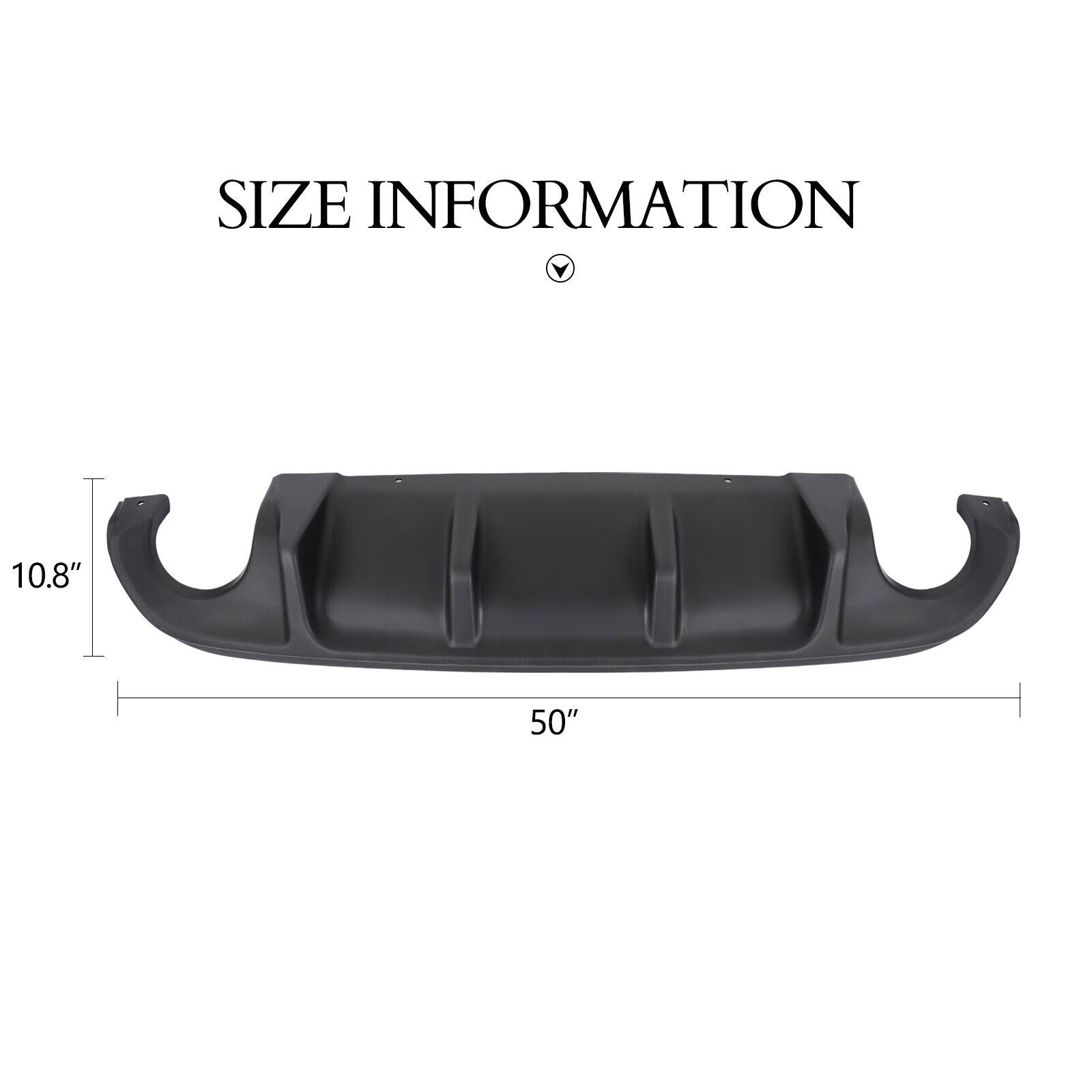 Rear Bumper Lip for INFINITI Q50 2014-2017 size