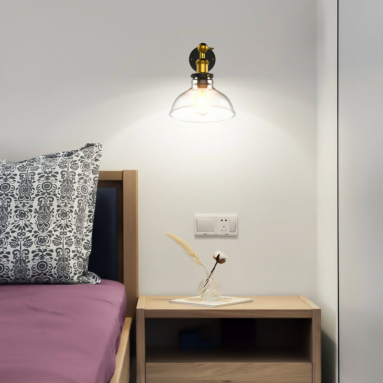 Retro Industrial Flashlight Wall Sconce light