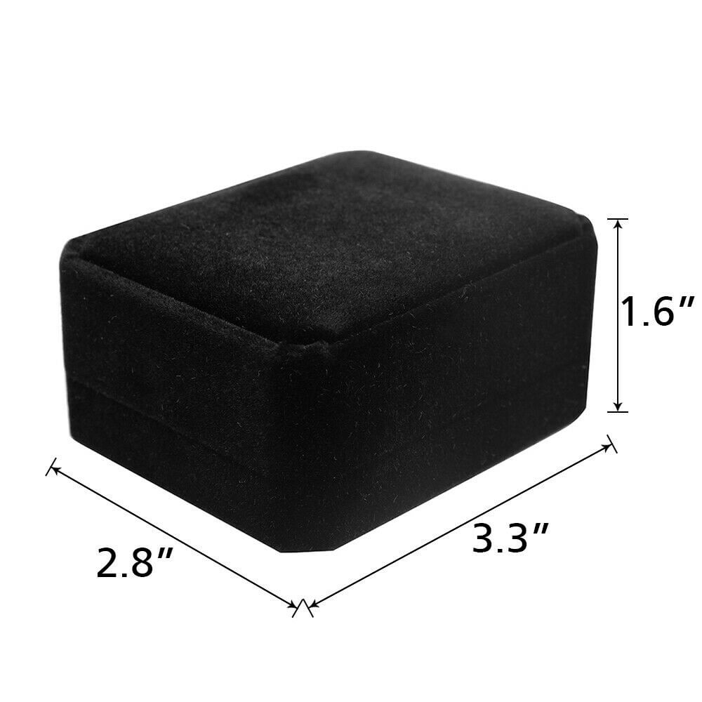 size of Ring Necklace Pendant Velvet Box